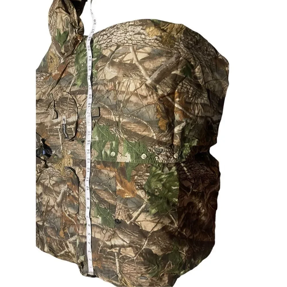 Winchester Mens RealTree Hardwoods Camo Button-Down Shirt Size XL